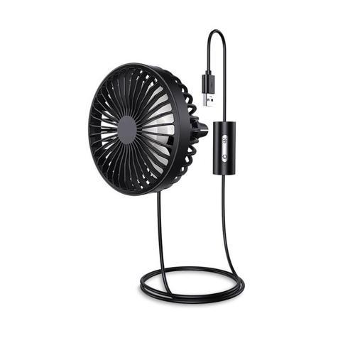 Araç Oto Havalandırma Taşınabilir 3 Kademe Işıklı Fan Vantilatör F829