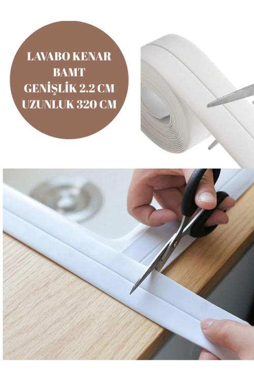 3.2 M Banyo Küvet Mutfak Lavabo Su Sızdırmaz Bant Su Geçirmez Kenar Matı(320Cm*2,2Cm)