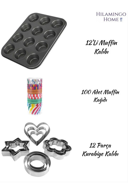 Muffin Kalıbı Ve Kurabiye Kalıbı Seti