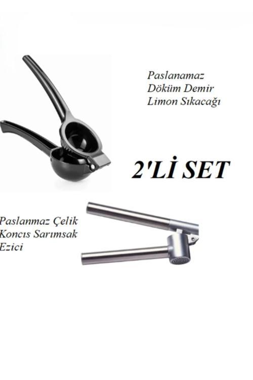 Limon Sıkacağı/Sarımsak Ezici Seti 2' Li Set