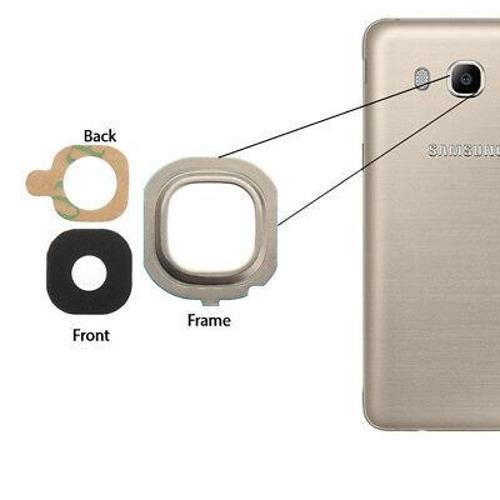 Samsung J500 J5 2015 Arka Kamera Camı ( Çıtasız Sadece Cam)
