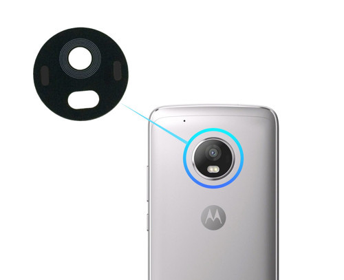 Motorola Moto G5S Arka Kamera Camı Lensi (Çıtasız Cam)