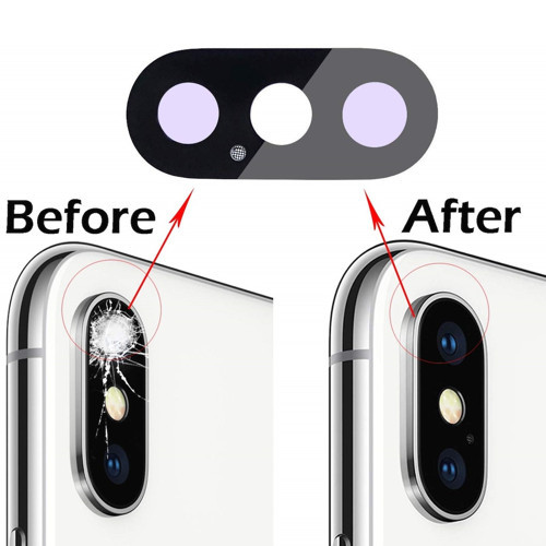 İphone X Arka Kamera Camı (Sadece Çıtasız Kamera CAMI)
