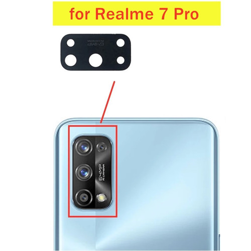 Oppo Realme 7 Pro Arka Kamera Camı (Çıtasız Sadece Cam)