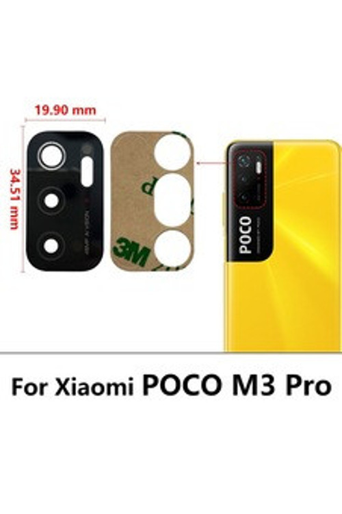 Poco M3 Pro Arka Kamera Camı Lensi (Çıtasız Sadece Cam)