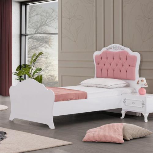Karyola, Inci Gümüş Başlıklı Karyola 90x190