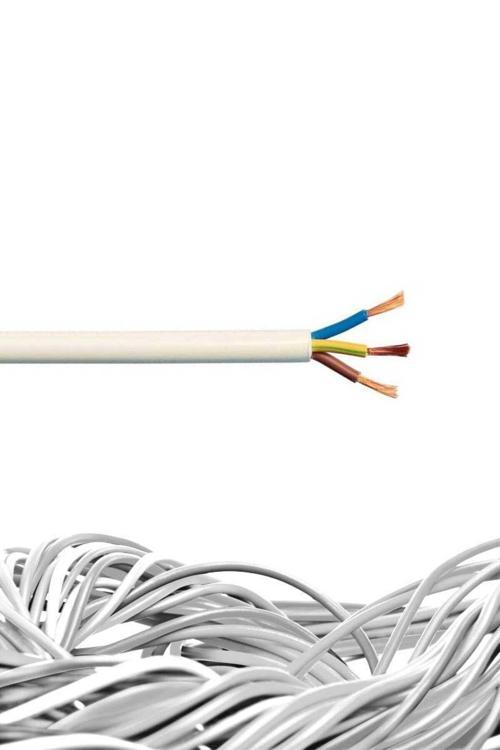 20 Metre 3X2,5 Ttr H05Vv-F Beyaz