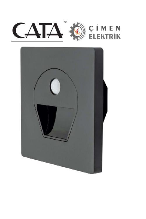 Ct 5170 1W Füme Kasa Sensörlü Koridor Aydınlatması 3200K Gün Işığı