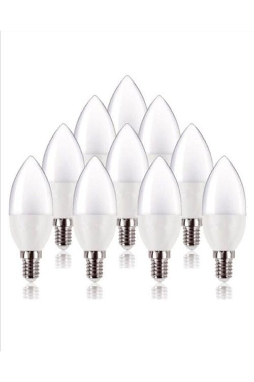 Led Mum Ampul 7 Watt 10 Adet Beyaz Işık E 14 Ince Duy