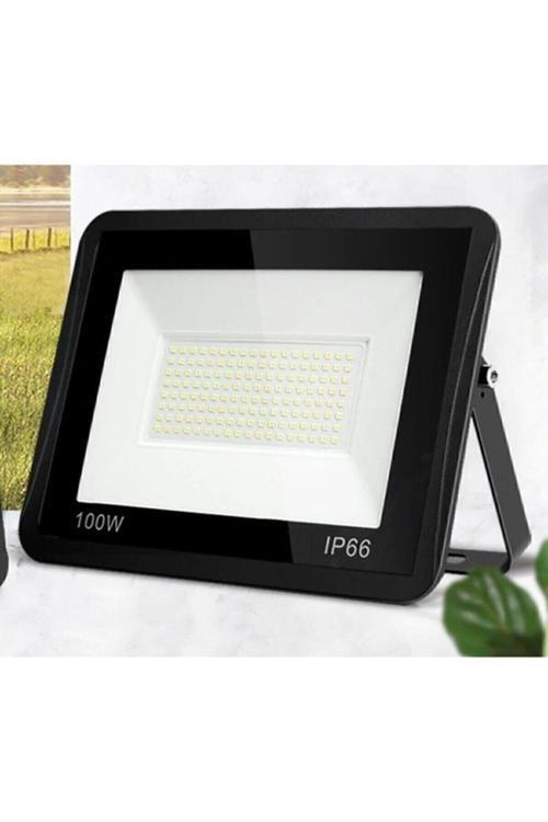 Zmr - Siyah Kasa Beyaz Işık 100W Led Projektör 6800 Lümen