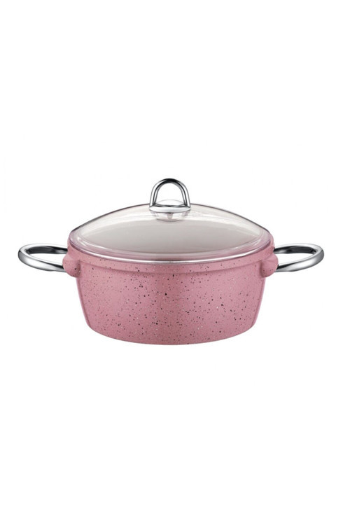 Vision Döküm Derin Tencere 20 Cm Pembe