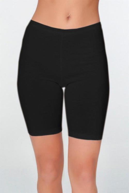 6 Adet Çift Kaplan Bayan Elastanlı Uzun Şort Boxer 611