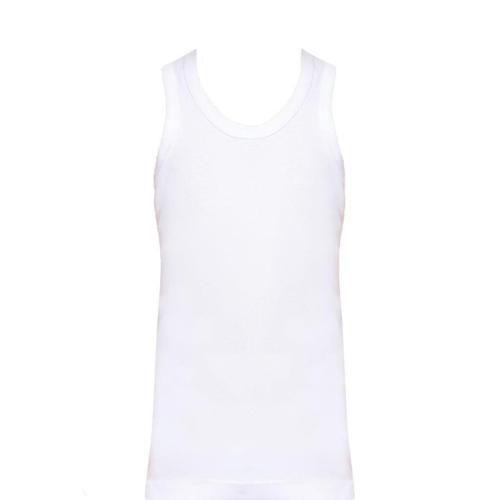 6 lı Paket Tutku Erkek Çocuk Atlet Beyaz % 100 Pamuk