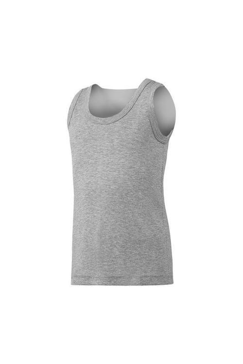 6 Adet Yıldız Erkek Çocuk Ribana Atlet Gri 21Ç