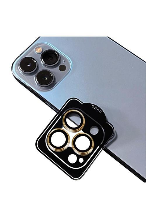 (Safır) Iphone 12 Pro Max Uyumlu Safir Kamera Lens Koruyucu Takma Aparatlı Kolay Kurulum