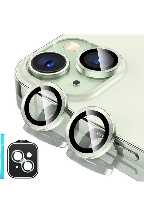 (Safır) Iphone 15 / 15 Plus Uyumlu Safir Kamera Lens Koruyucu Takma Aparatlı Kolay Kurulum