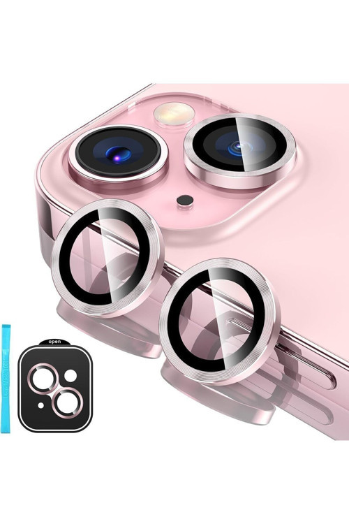 (Safır) Iphone 15 / 15 Plus Uyumlu Safir Kamera Lens Koruyucu Takma Aparatlı Kolay Kurulum