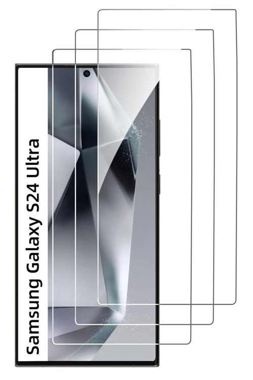 3'Lü Paket Samsung S24 Ultra Uyumlu Temperli Hd+ Cam Ekran Koruyucu (3'Lü Paket)