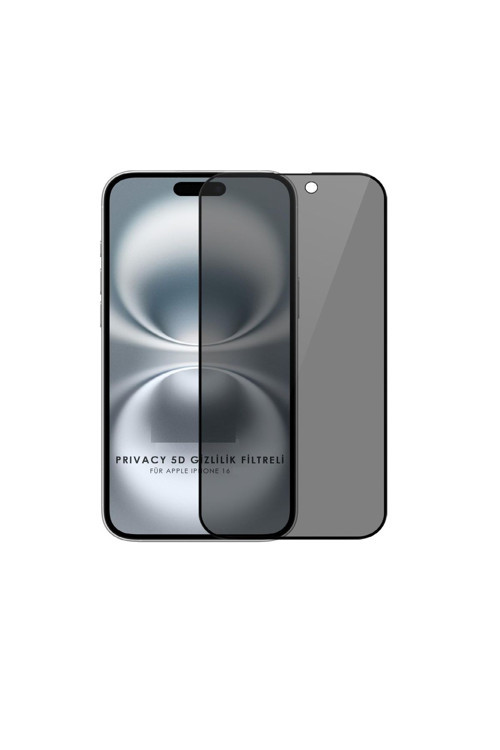 (Hayalet) İphone 16 Uyumlu Hayalet Esd Antı-Statık Tam Kaplayan Cam Ekran Koruyucu