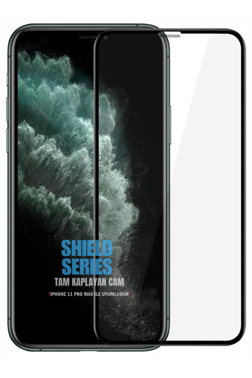 İphone 11 Pro Max İle Uyumlu 6D Tam Kaplayan 9H Temperli Esd Anti-Statik Hd+ Cam Ekran Koruyucu