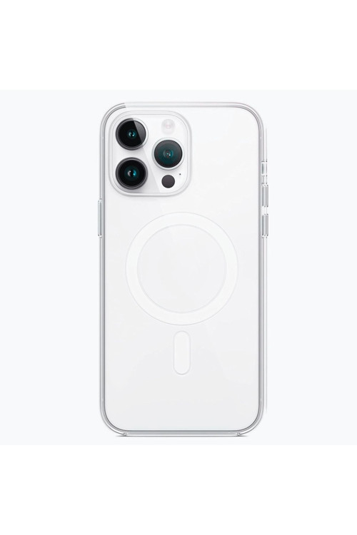 (Ic) İphone 14 Pro Max Uyumlu Animasyonlu Şeffaf Sert Mika Sararmaz Magsafe İnce Fit Kılıf
