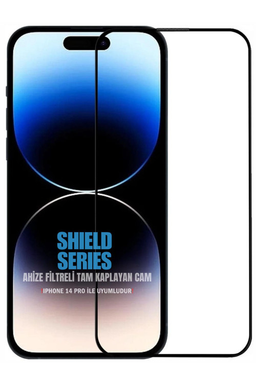 İphone 14 Pro İle Uyumlu 6D Tam Kaplayan 9H Temperli Esd Anti-Statik Hd+ Cam Ekran Koruyucu