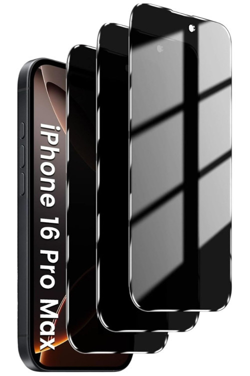 (3'Lü Guard Hayalet) Iphone 16 Pro Max Uyumlu Hayalet Tam Kaplayan Guard Cam Ekran Koruyucu (3 Adet)