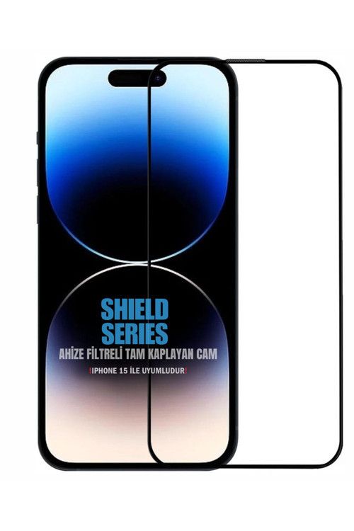 İphone 15 İle Uyumlu 6D Tam Kaplayan 9H Temperli Esd Anti-Statik Hd+ Cam Ekran Koruyucu
