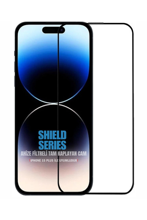 İphone 15 Plus İle Uyumlu 6D Tam Kaplayan 9H Temperli Esd Anti-Statik Hd+ Cam Ekran Koruyucu