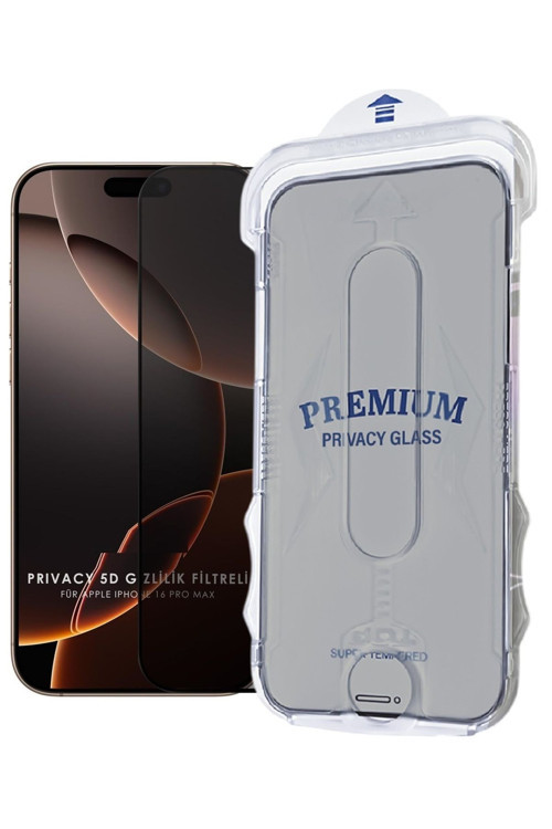 (Magıcbox Hayalet) İphone 16 Pro Max Uyumlu Hayalet Özellikli Kolay Kurulum Cam Ekran Koruyucu