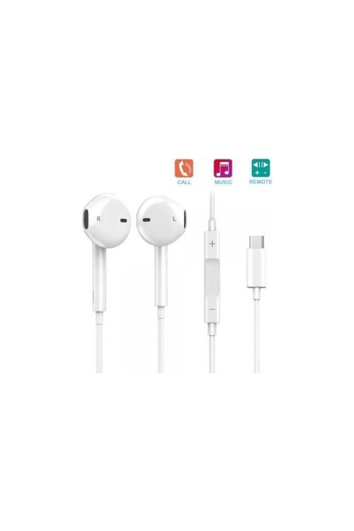 Type-C Girişli Mikrofonlu Kablolu Kulaklık Studıo Stereo Ses Kalitesi 120Cm