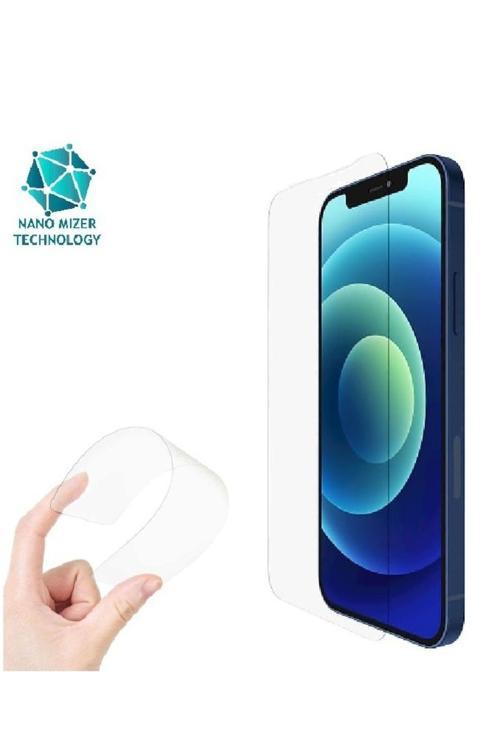 (Esnek Nano Cam) İphone 12 / 12 Pro Uyumlu Ultra İnce Darbe Korumalı Esnek Nano Ekran Koruyucu
