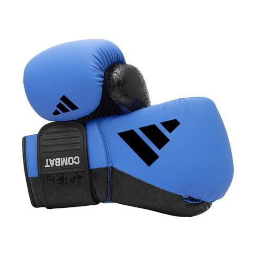ADIC50TG Combat 50 Boks Eldiveni Mavi Mat Suni Deri Kick Boks Eldiveni