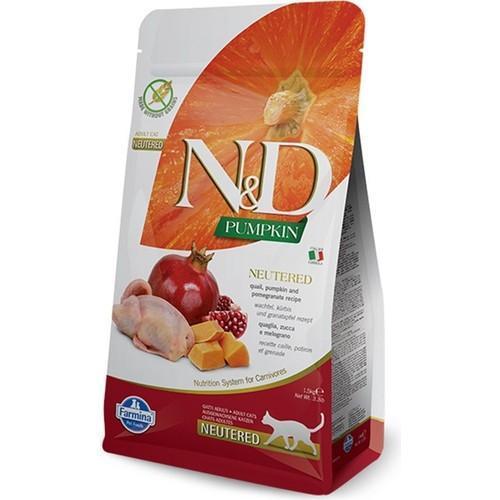 Balkabaklı Bıldırcın ve Narlı Kısırlaştırılmış Kedi Maması 5 kg