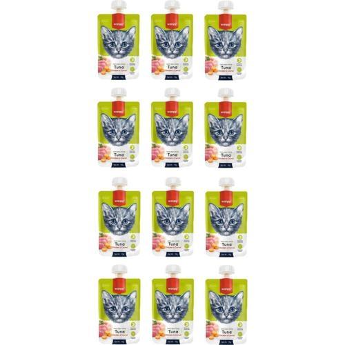 Taze Ton Balıklı&tavuklu 12 Li Kedi Et Ezmesi 90 gr