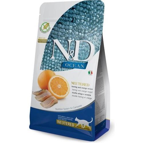 Ocean Ringa Balıklı ve Portakallı Kısır Kedi Maması 5 kg