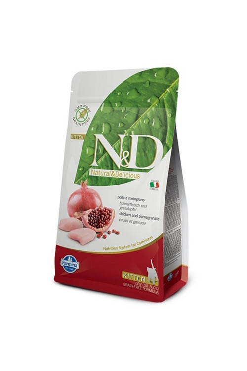 N-d Tahılsız Tavuklu Narlı Yavru Kedi Maması 5 Kg