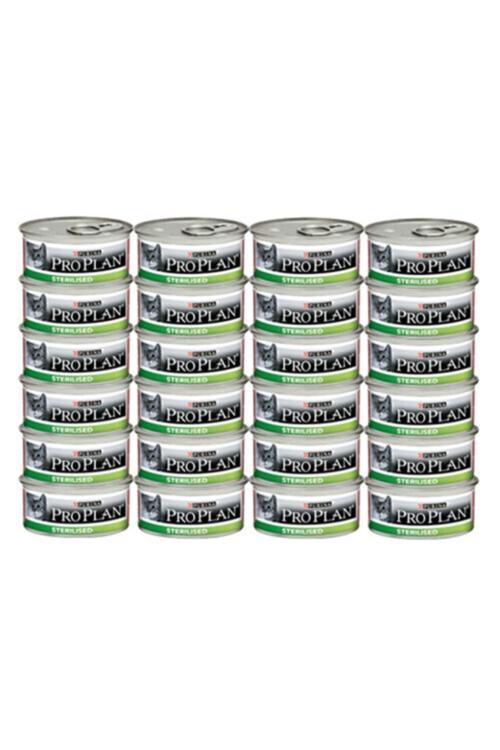 Sterilised Somonlu Kısırlaştırılmış Yetişkin Yaş Kedi Konservesi 85 g x 24 Adet