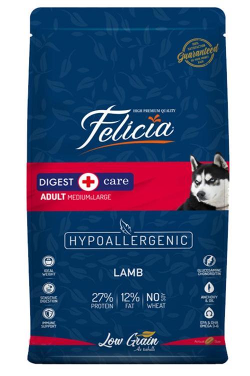Az Tahıllı Yetişkin Kuzulu Orta Büyük Irk Hypoallergenic Köpek Maması 3 kg