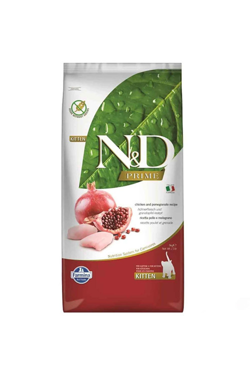 Prime Tavuklu ve Narlı Tahılsız Yavru Kedi Maması 5 Kg