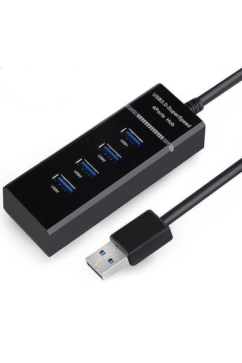 4 Port Usb Hub 3.0 Usb Çoklayıcı Usb Çoğaltıcı Switch Port Işıklı 1.2 Mt