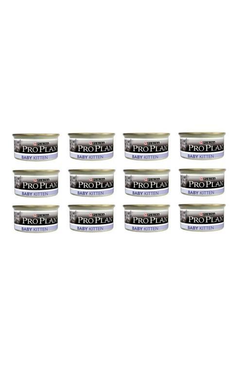 Baby Kitten Yavru Kedi Ve Emziren Anne Yaş Kedi Maması 85 Gr. X 12 Adet