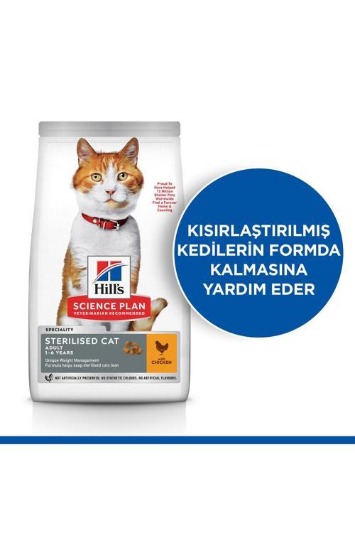 Sterilised Yetişkin Tavuklu Kedi Maması 10 Kg
