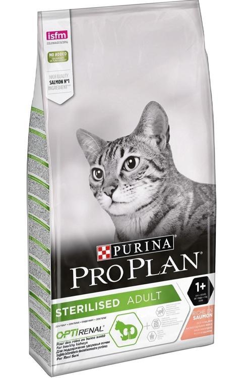 Kısırlaştırılmış Somonlu Kuru Kedi Maması 10 Kg