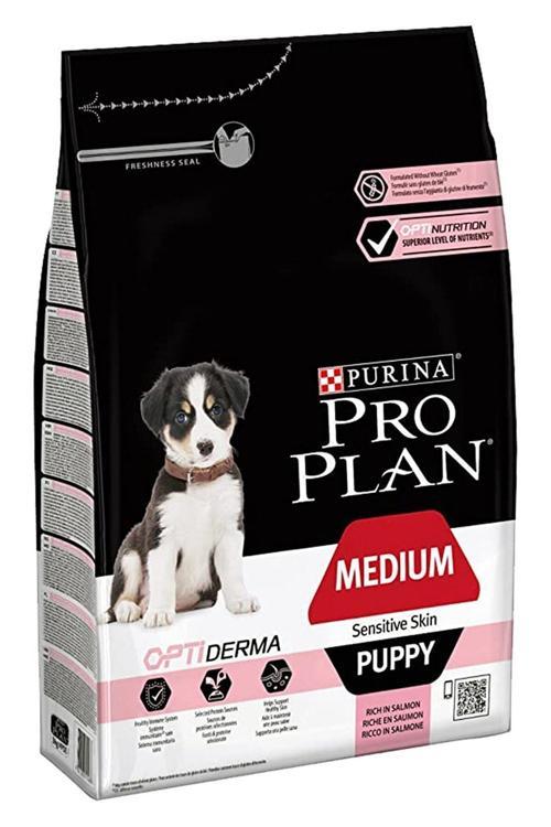 Medium Puppy Sensitive Skin Somonlu Yavru Köpek Maması 12 Kg