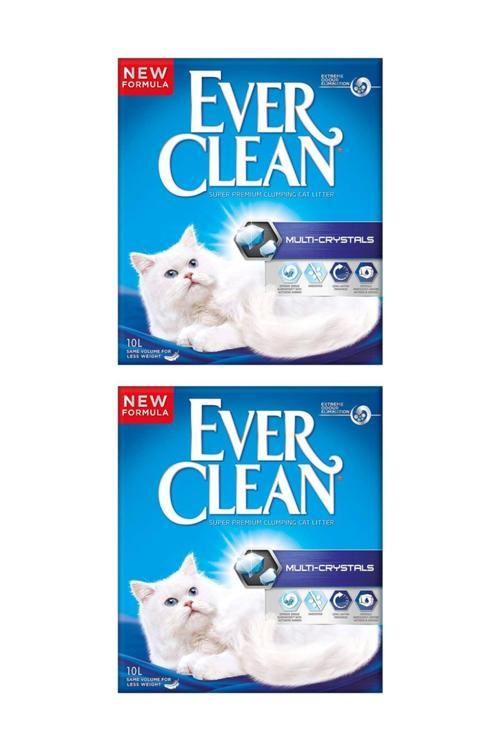 Multi Crystals Süper Kristal Kokusuz A Kalite Bentonit Kedi Kumu 10 Lt. 2 Adet