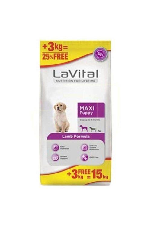 Kuzu Etli Büyük Irk Yavru Köpek Maması 12 + 3 KG