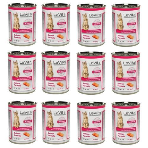 La Vital Sterilesed Tahılsız Somonlu Kısırlaştırılmış Kedi Konservesi 400 Gr. x 12 Adet