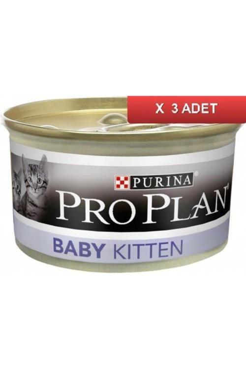 Baby Kitten Tavuklu Yeni Doğan Yavru Kedi Konservesi 85gr x 3 adet