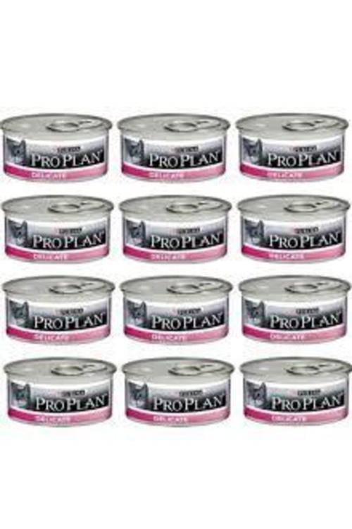 Delicate Hindi Etli Yetişkin Yaş Kedi Konservesi - 85 Gr(24 Adet)